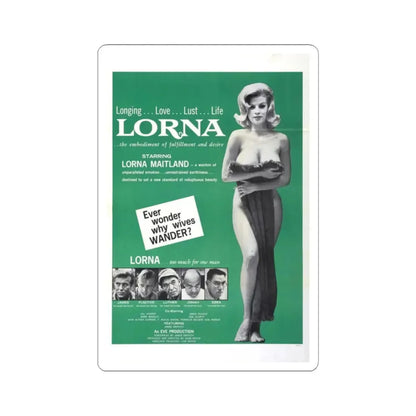 LORNA (2) 1964 Movie Poster - STICKER Vinyl Kiss-Cut Decal 2 Inch White - The Sticker Space