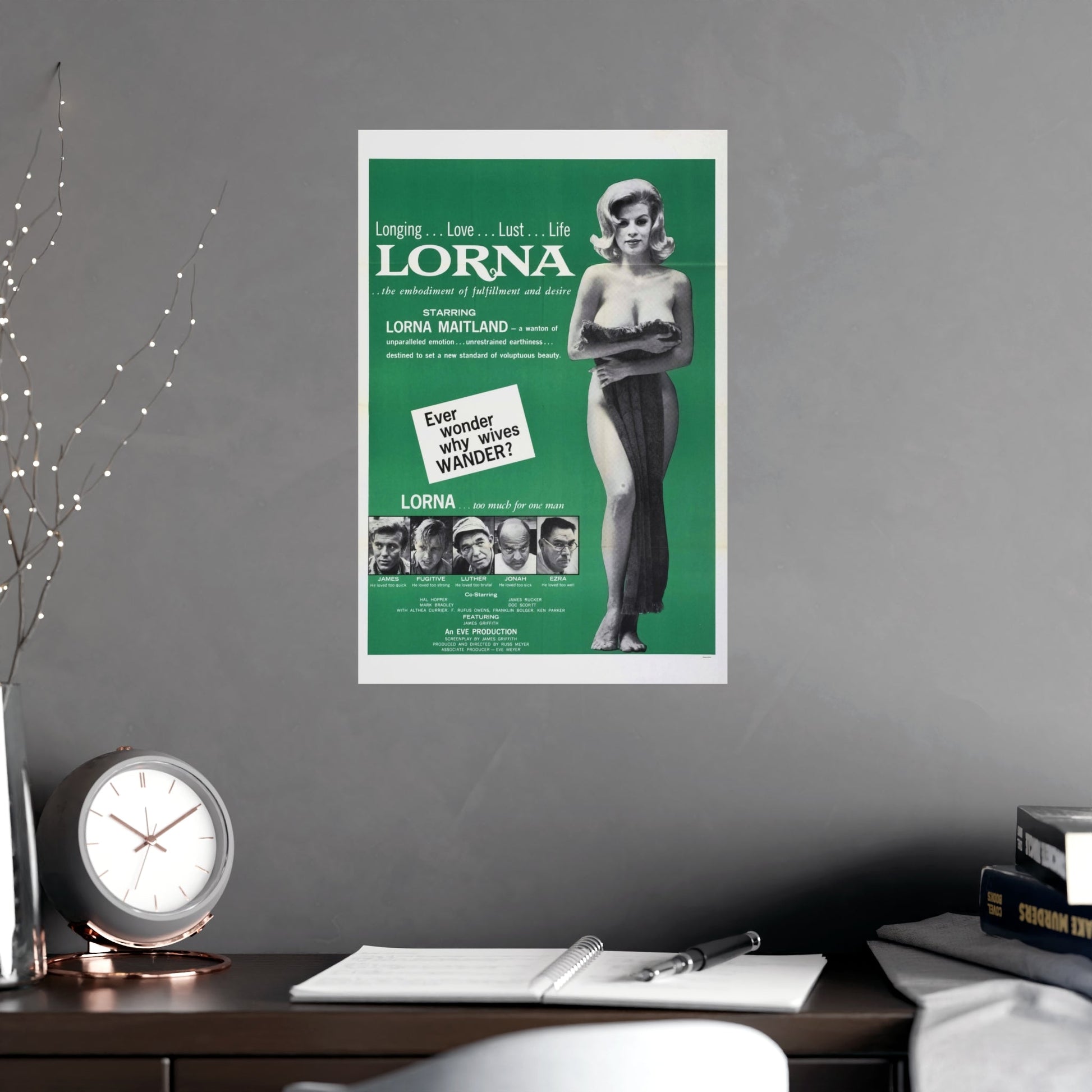 LORNA (2) 1964 - Paper Movie Poster-The Sticker Space