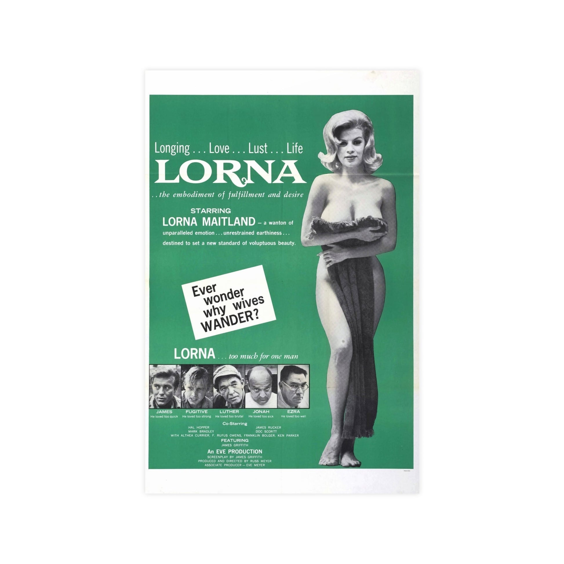LORNA (2) 1964 - Paper Movie Poster-11″ x 17″ (Vertical)-The Sticker Space