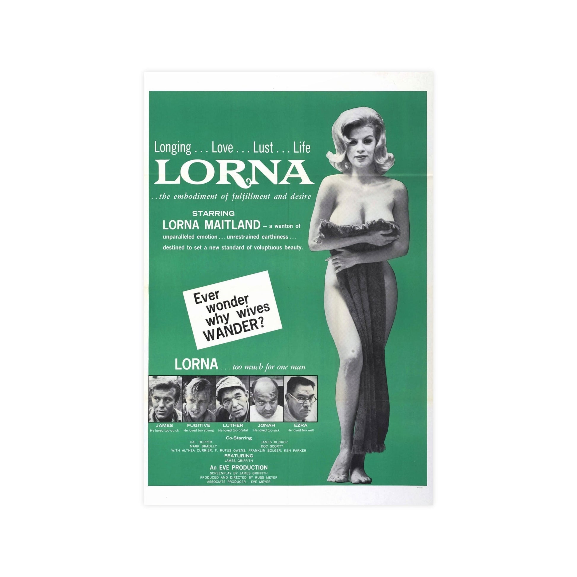 LORNA (2) 1964 - Paper Movie Poster-12″ x 18″ (Vertical)-The Sticker Space