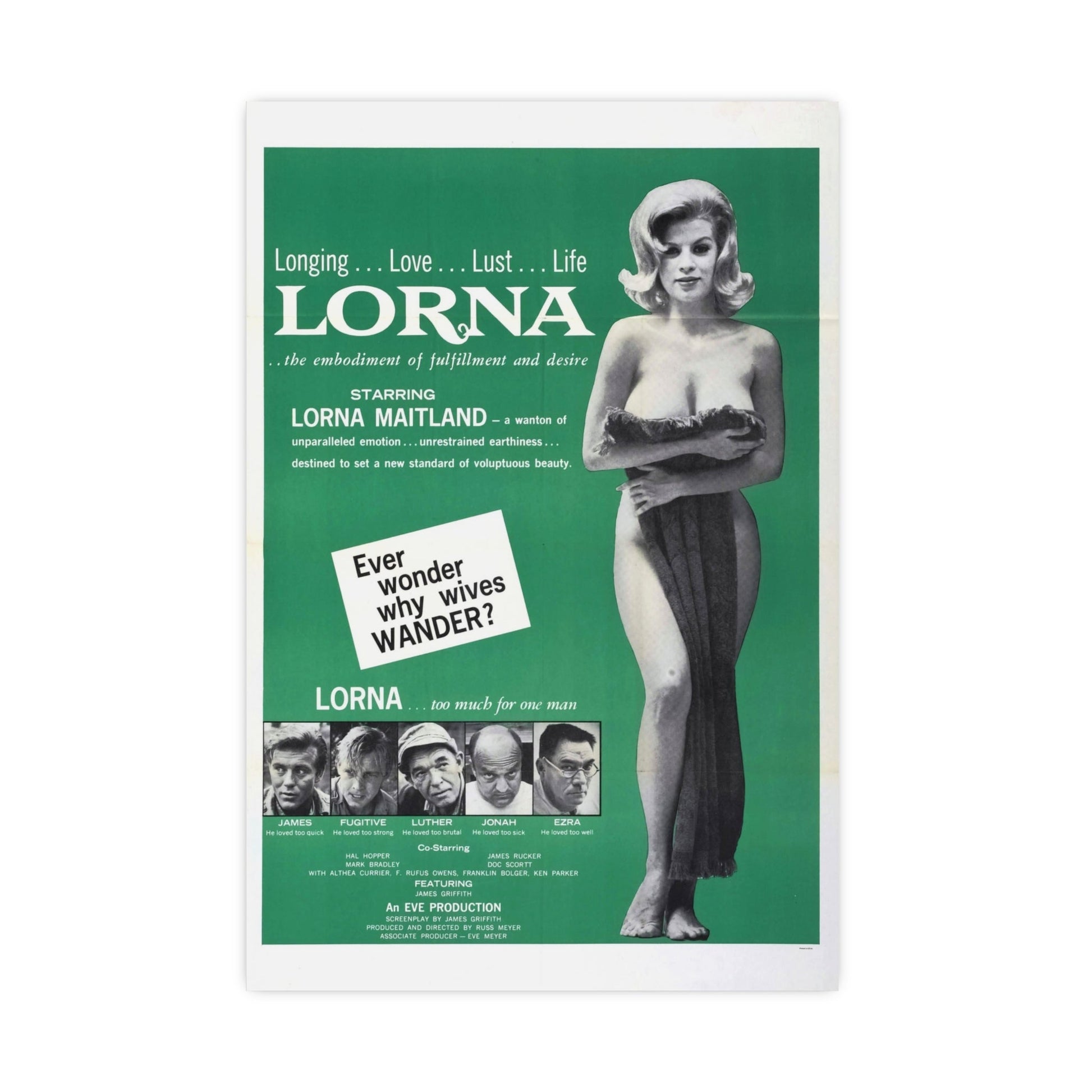 LORNA (2) 1964 - Paper Movie Poster-20″ x 30″ (Vertical)-The Sticker Space