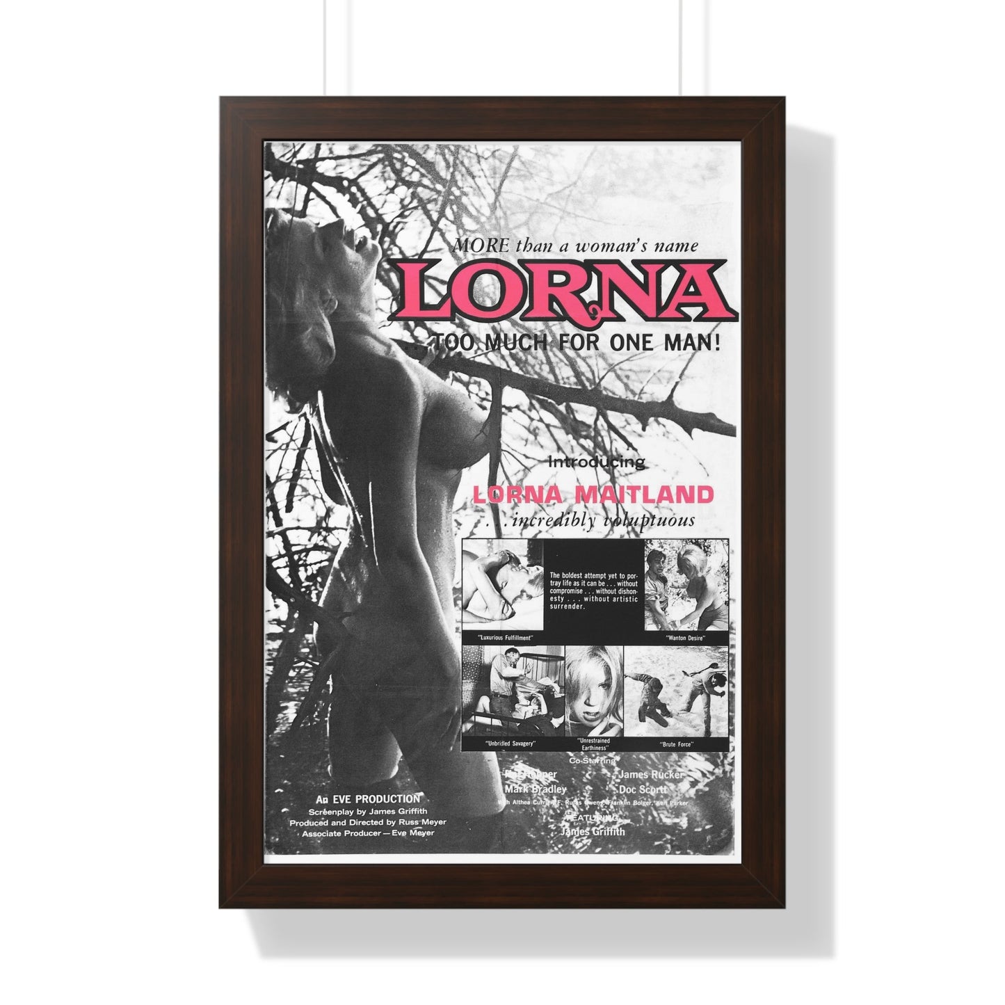 LORNA (3) 1964 - Framed Movie Poster-16″ x 24″-The Sticker Space