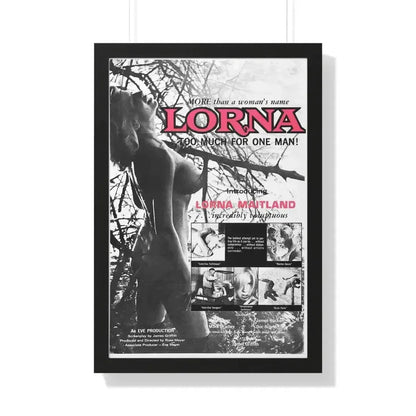 LORNA (3) 1964 - Framed Movie Poster 20" x 30" Black - The Sticker Space