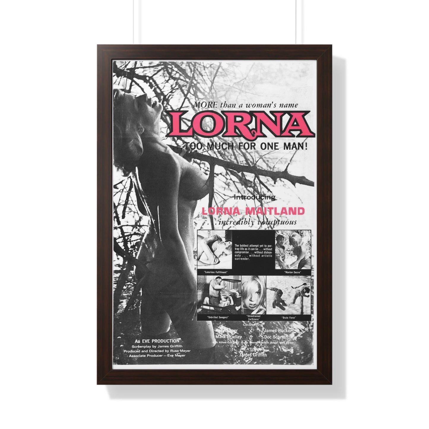 LORNA (3) 1964 - Framed Movie Poster-20" x 30"-The Sticker Space