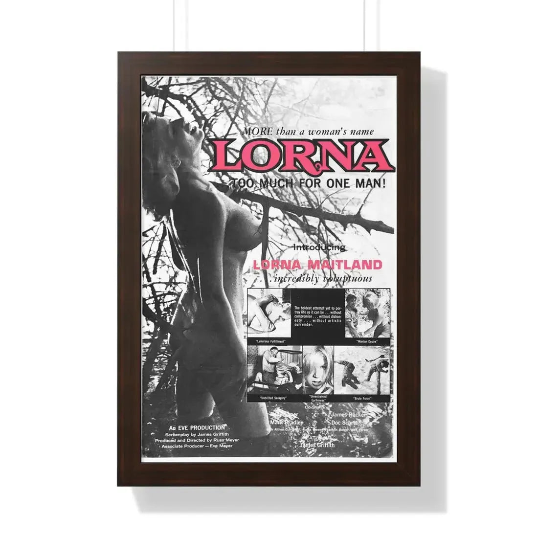LORNA (3) 1964 - Framed Movie Poster - The Sticker Space