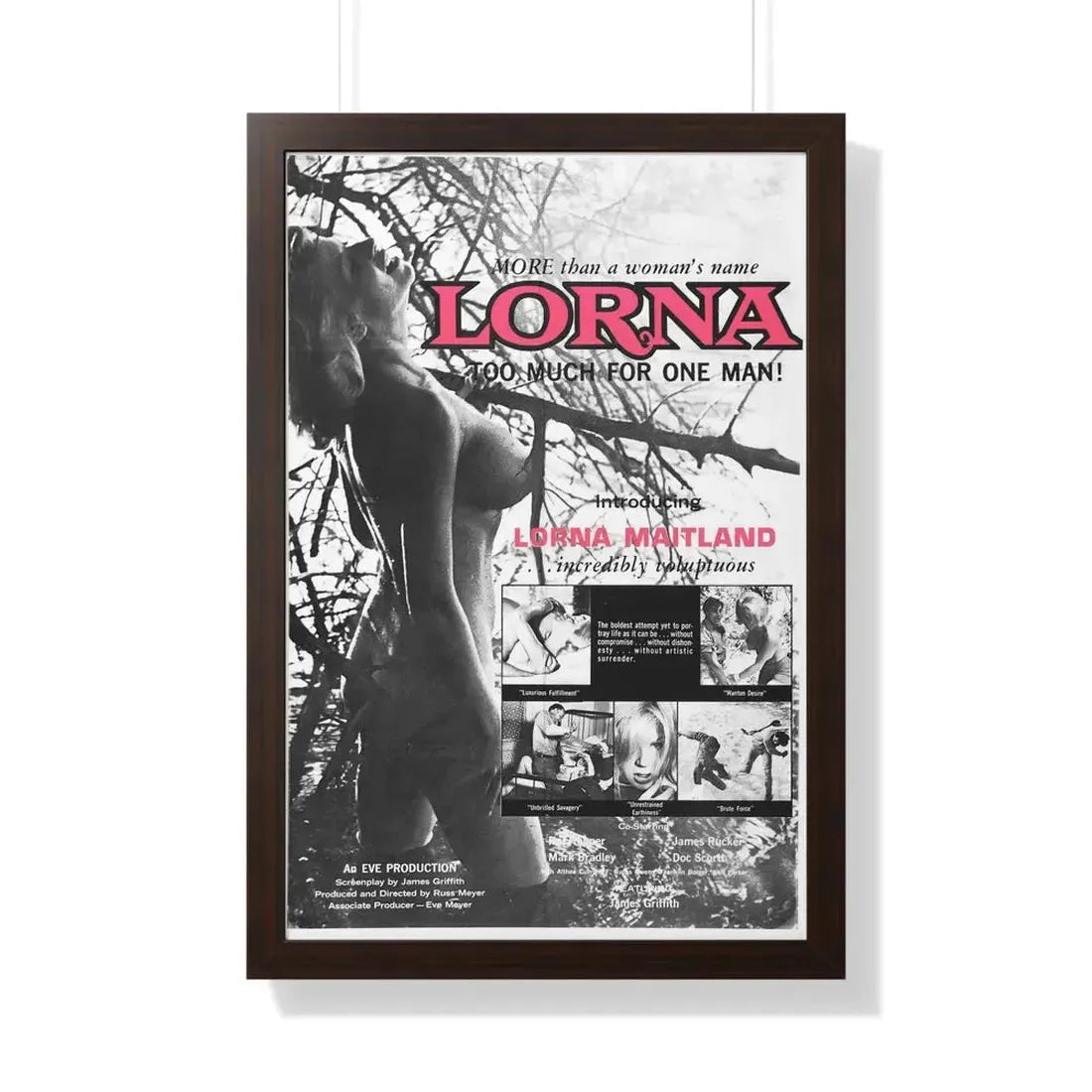 LORNA (3) 1964 - Framed Movie Poster - The Sticker Space