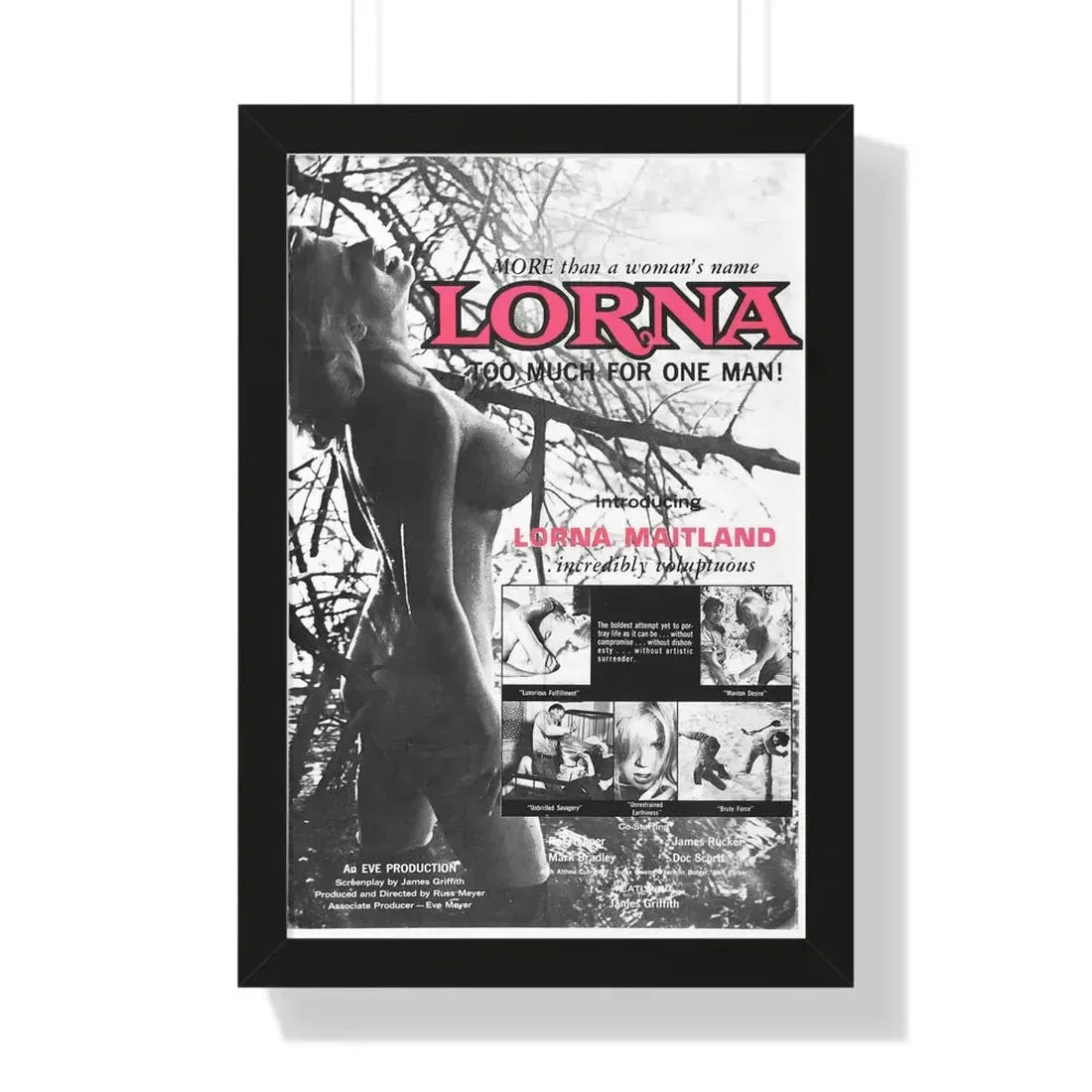 LORNA (3) 1964 - Framed Movie Poster - The Sticker Space