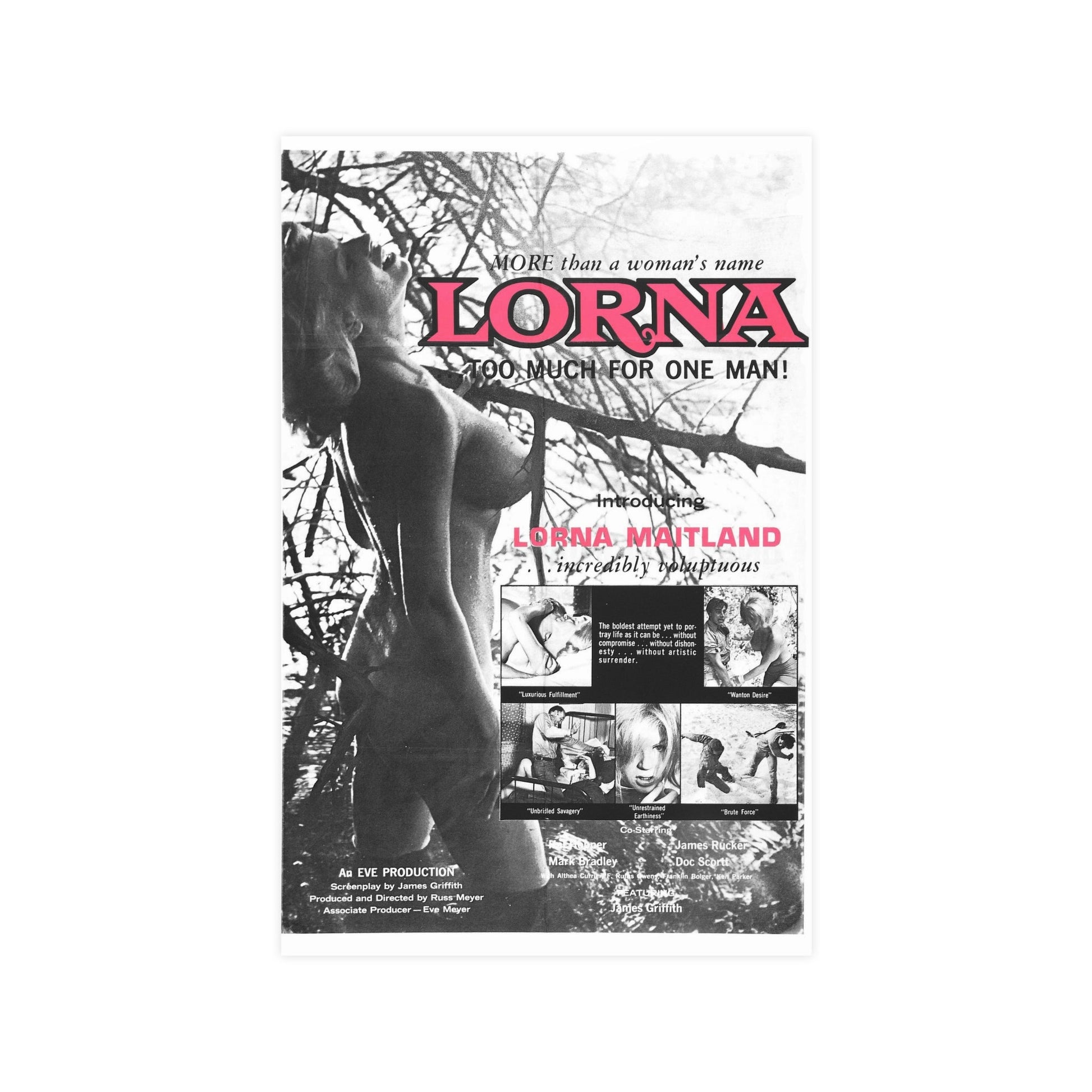 LORNA (3) 1964 - Paper Movie Poster-11″ x 17″ (Vertical)-The Sticker Space