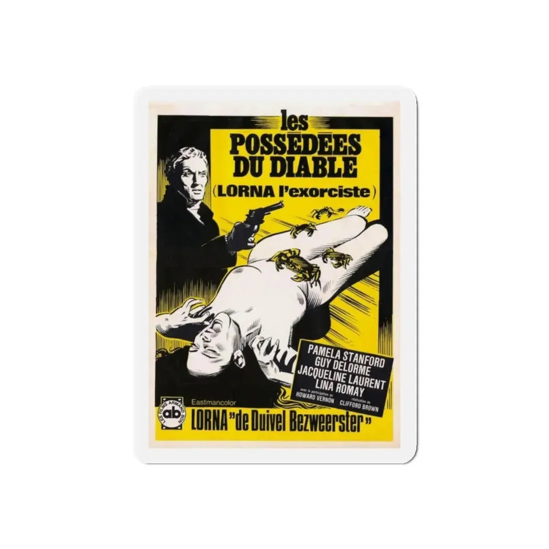 LORNA THE EXORCIST (BELGIAN) 1974 Movie Poster - Refrigerator Magnet - The Sticker Space