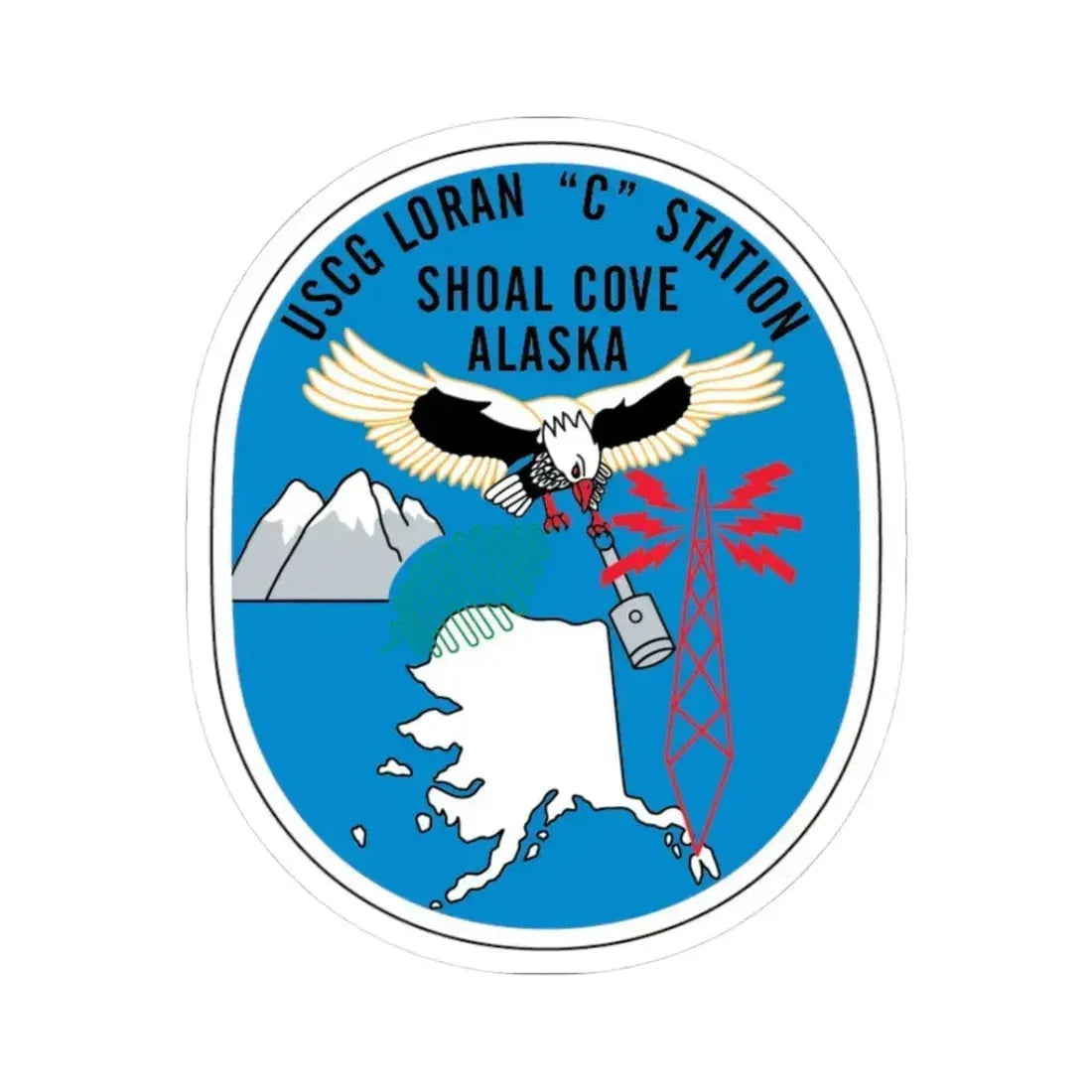 LORSTA Shoal Cove (U.S. Coast Guard) STICKER Vinyl Kiss-Cut Decal 3 Inch White - The Sticker Space