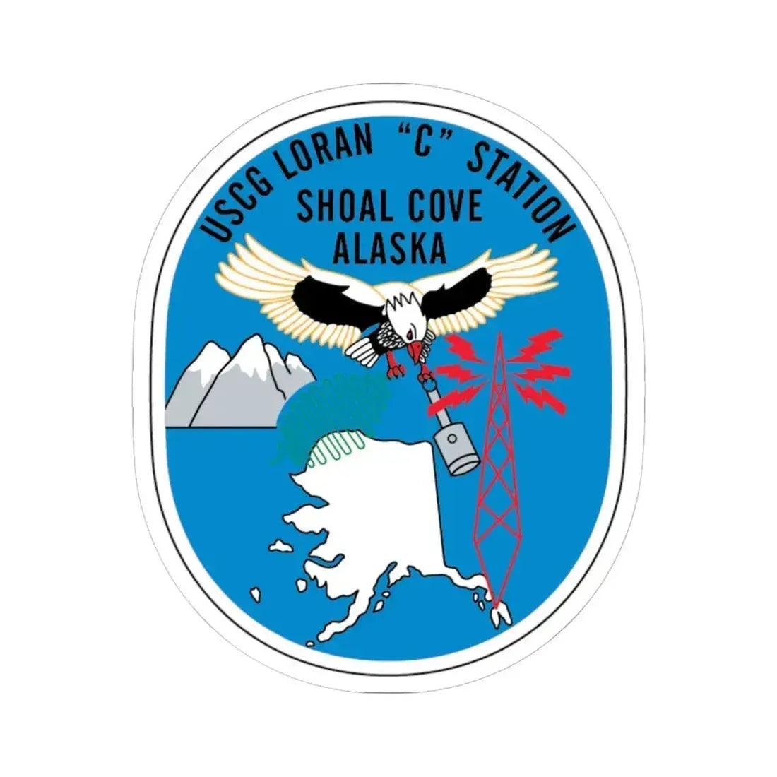 LORSTA Shoal Cove (U.S. Coast Guard) STICKER Vinyl Kiss-Cut Decal 6 Inch White - The Sticker Space