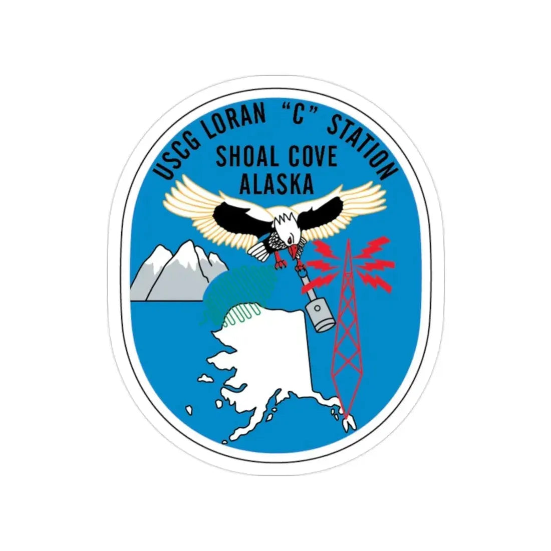 LORSTA Shoal Cove (U.S. Coast Guard) Transparent STICKER Die-Cut Vinyl Decal 2 Inch - The Sticker Space