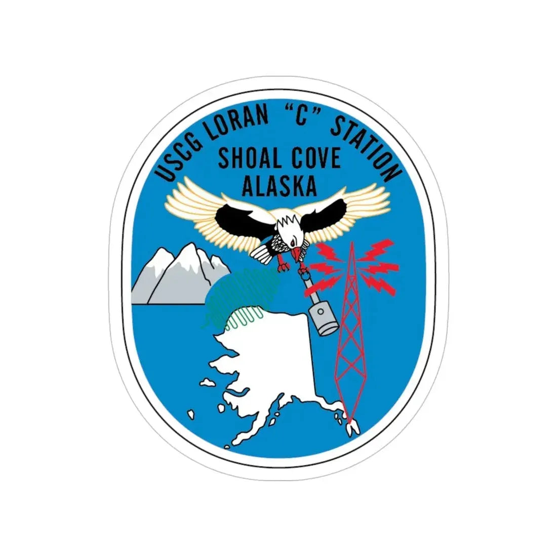 LORSTA Shoal Cove (U.S. Coast Guard) Transparent STICKER Die-Cut Vinyl Decal 5 Inch - The Sticker Space