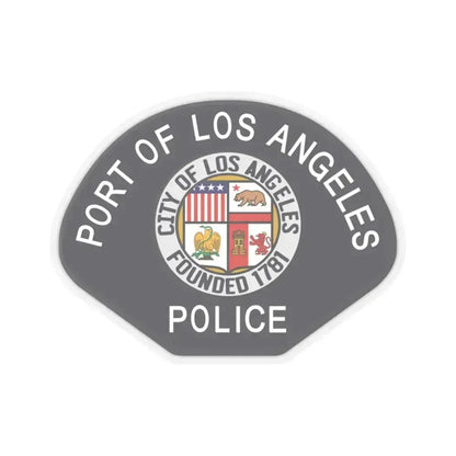 Los Angeles Port Police - STICKER Vinyl Kiss-Cut Decal 3 Inch Transparent - The Sticker Space