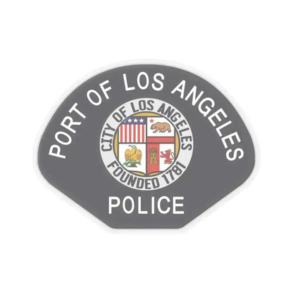Los Angeles Port Police - STICKER Vinyl Kiss-Cut Decal 4 Inch Transparent - The Sticker Space