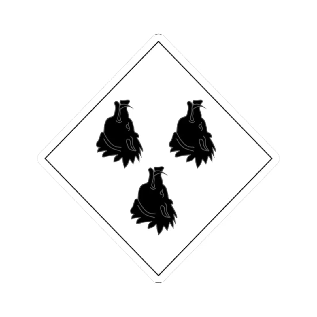 Losange de dr Claire Booth (England) (Coat of Arms) STICKER Vinyl Kiss-Cut Decal 2 Inch White - The Sticker Space