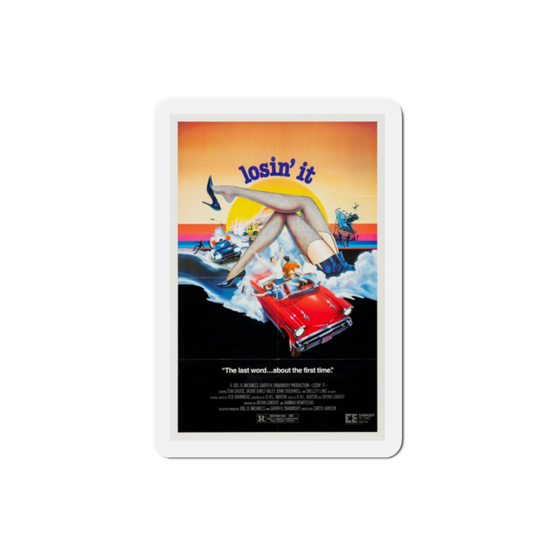 Losin' it 1983 Movie Poster Die-Cut Magnet-2" x 2"-The Sticker Space