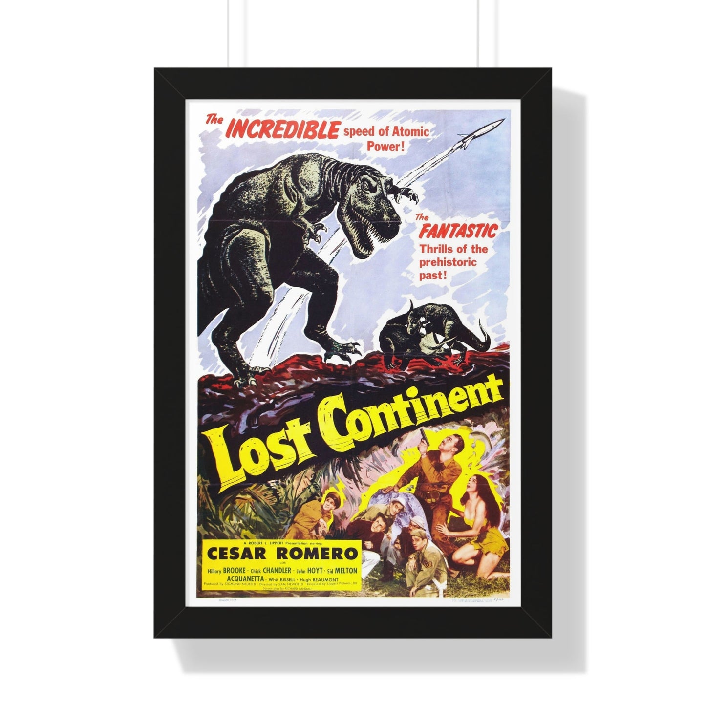 LOST CONTINENT 1951 - Framed Movie Poster-16″ x 24″-The Sticker Space