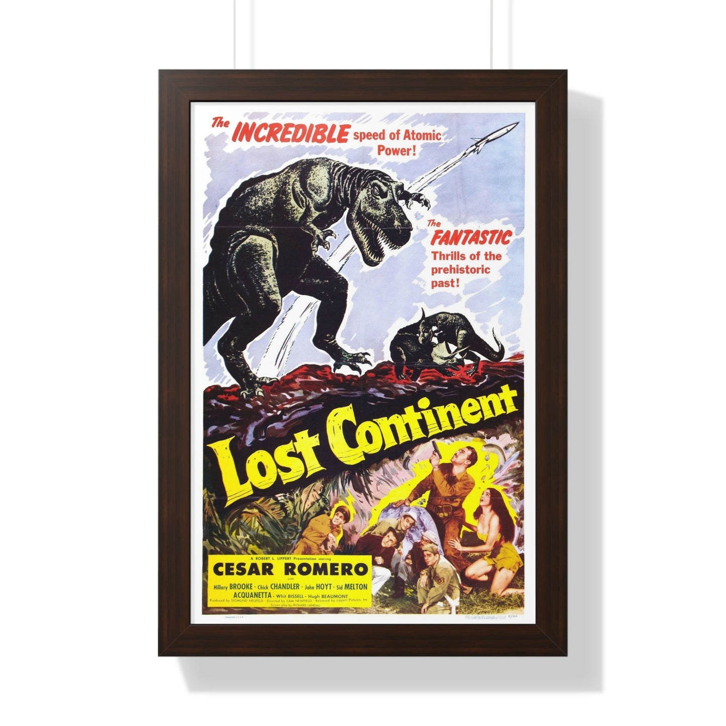 LOST CONTINENT 1951 - Framed Movie Poster-16″ x 24″-The Sticker Space