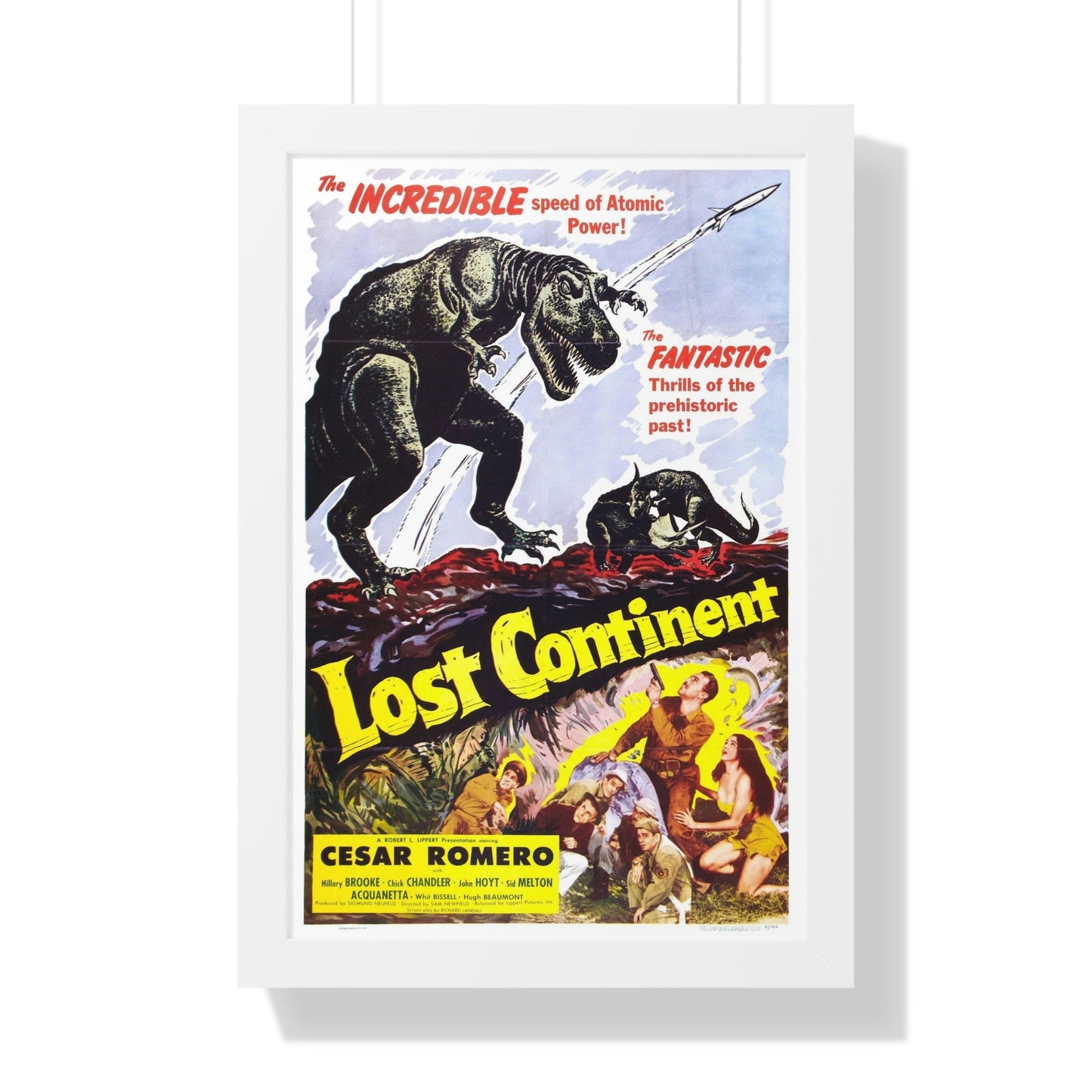 LOST CONTINENT 1951 - Framed Movie Poster-16″ x 24″-The Sticker Space