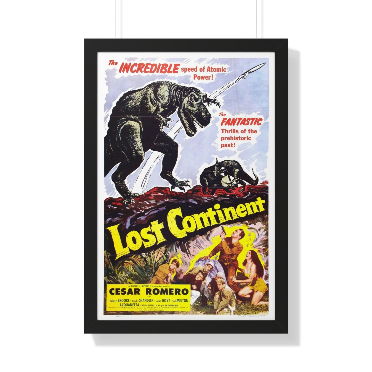 LOST CONTINENT 1951 - Framed Movie Poster-20" x 30"-The Sticker Space