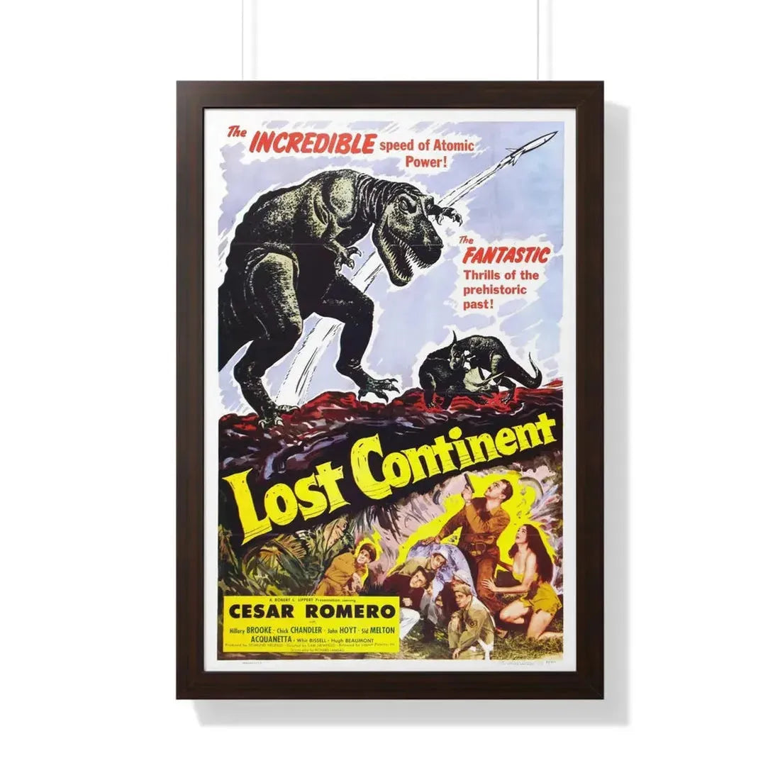 LOST CONTINENT 1951 - Framed Movie Poster - The Sticker Space