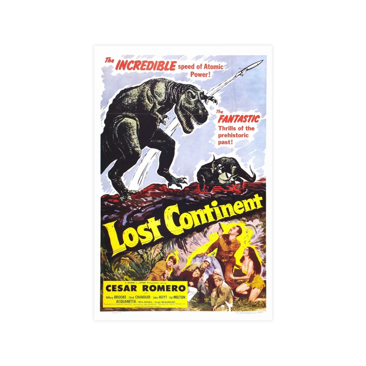 LOST CONTINENT 1951 - Paper Movie Poster-11″ x 17″ (Vertical)-The Sticker Space
