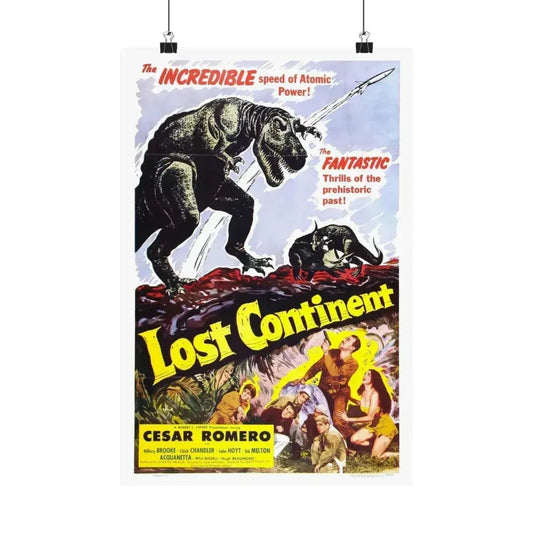 LOST CONTINENT 1951 - Paper Movie Poster 12″ x 18″ Matte - The Sticker Space
