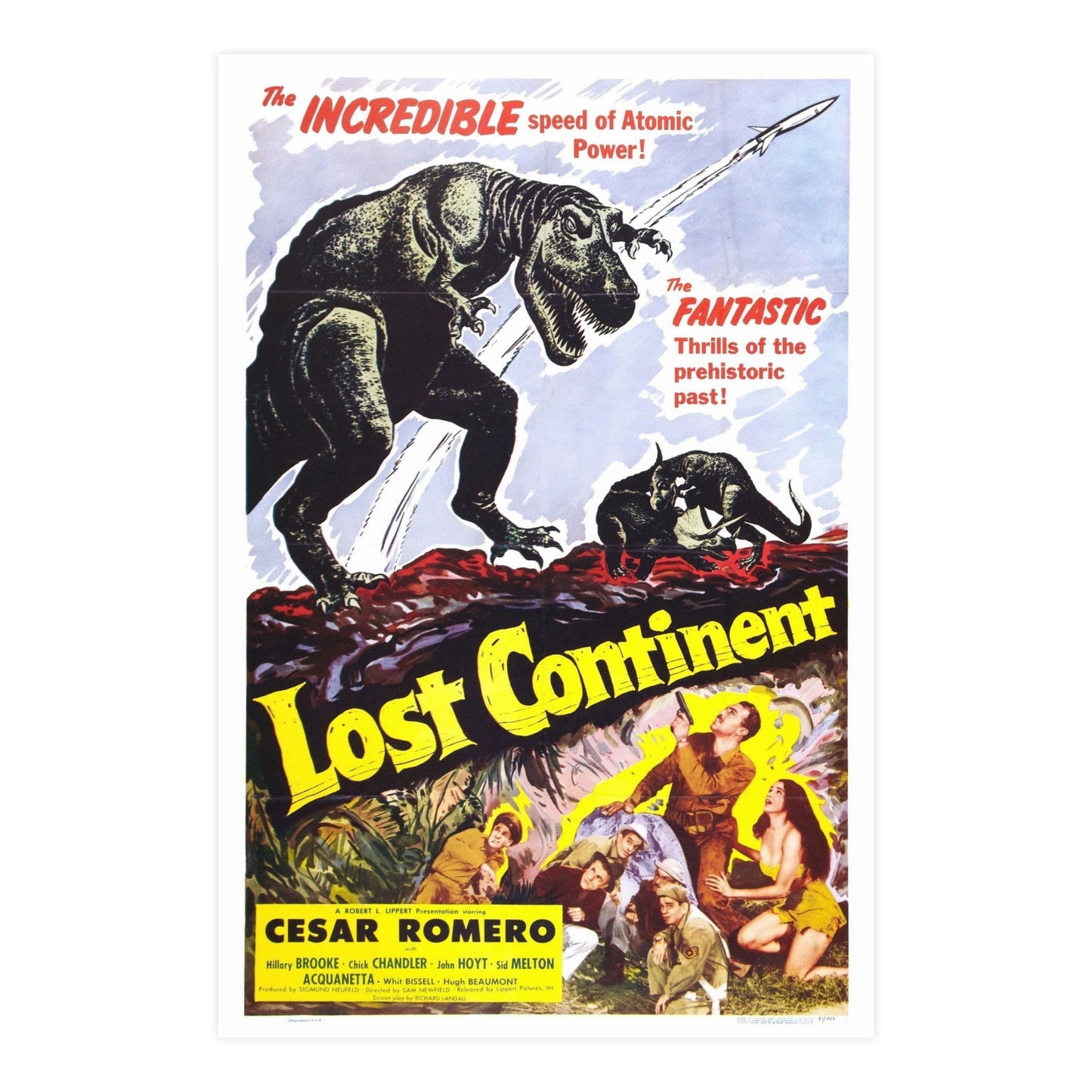 LOST CONTINENT 1951 - Paper Movie Poster-24″ x 36″ (Vertical)-The Sticker Space