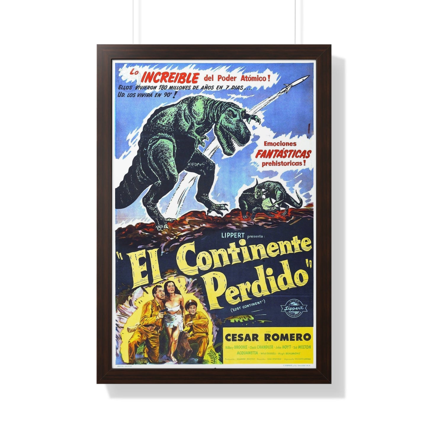 LOST CONTINENT (SPANISH) 1951 - Framed Movie Poster-20" x 30"-The Sticker Space