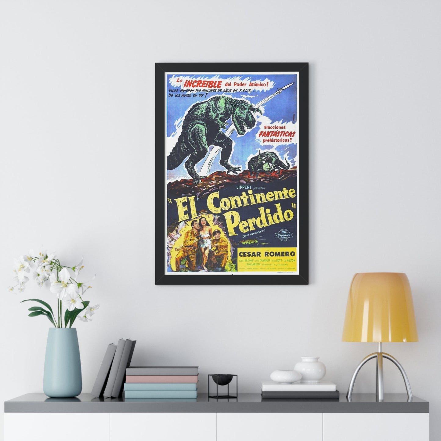 LOST CONTINENT (SPANISH) 1951 - Framed Movie Poster-The Sticker Space