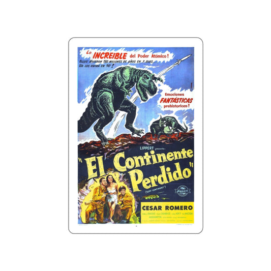 LOST CONTINENT (SPANISH) 1951 Movie Poster STICKER Vinyl Die-Cut Decal-2 Inch-The Sticker Space