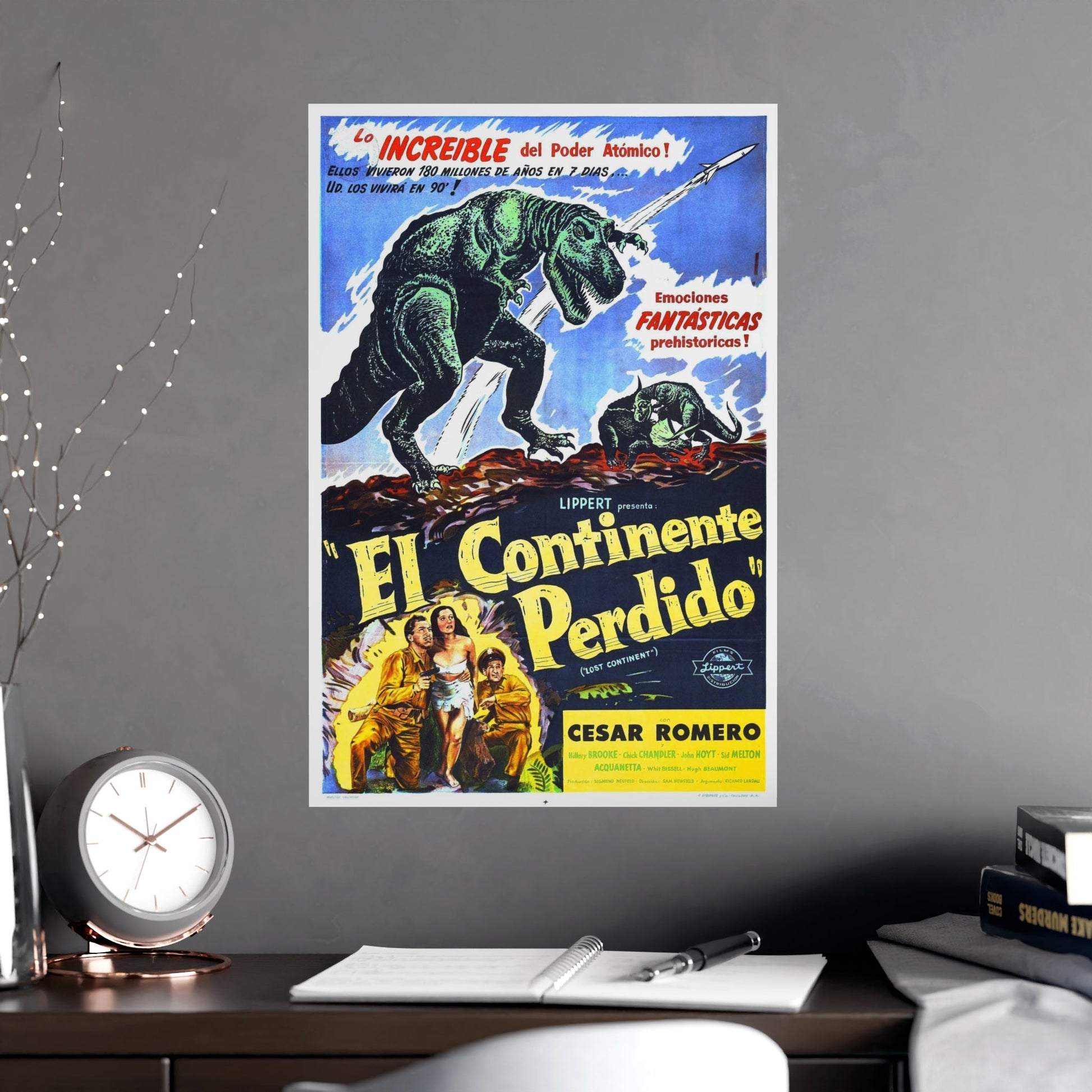 LOST CONTINENT (SPANISH) 1951 - Paper Movie Poster-The Sticker Space