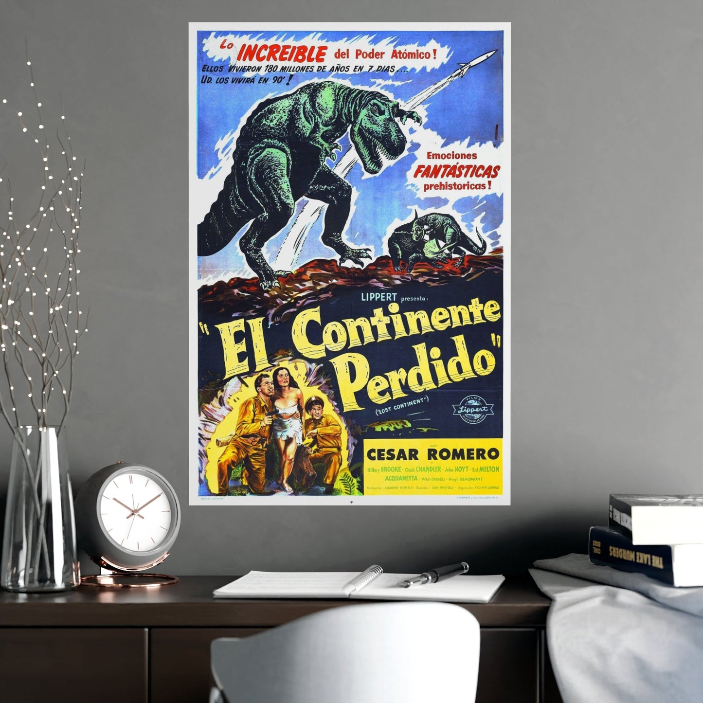 LOST CONTINENT (SPANISH) 1951 - Paper Movie Poster-The Sticker Space