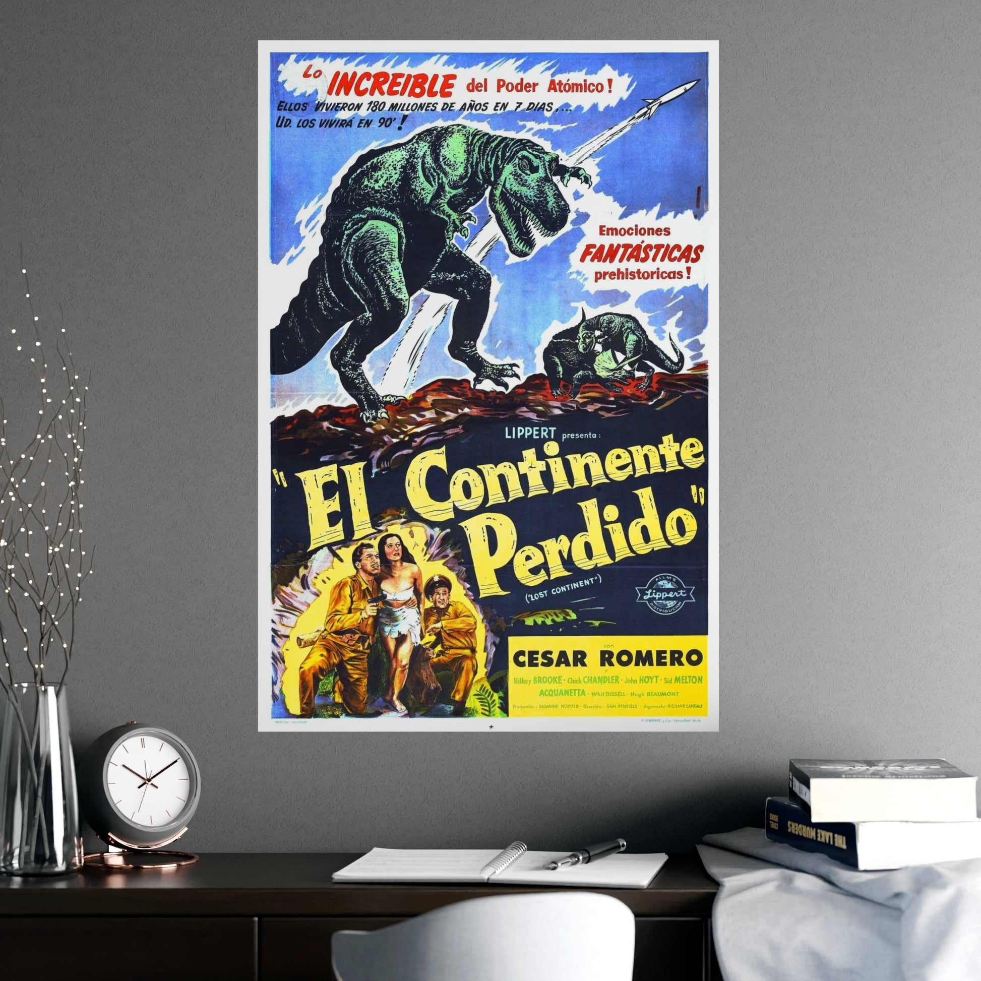 LOST CONTINENT (SPANISH) 1951 - Paper Movie Poster-The Sticker Space