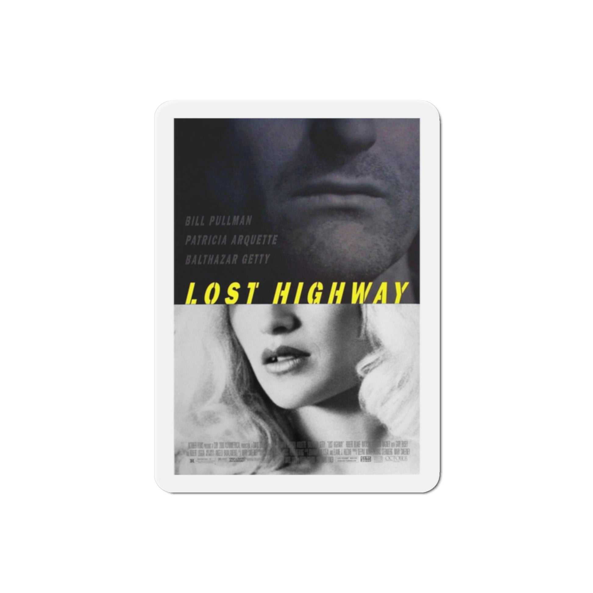 Lost Highway 1997 Movie Poster Die-Cut Magnet-2" x 2"-The Sticker Space