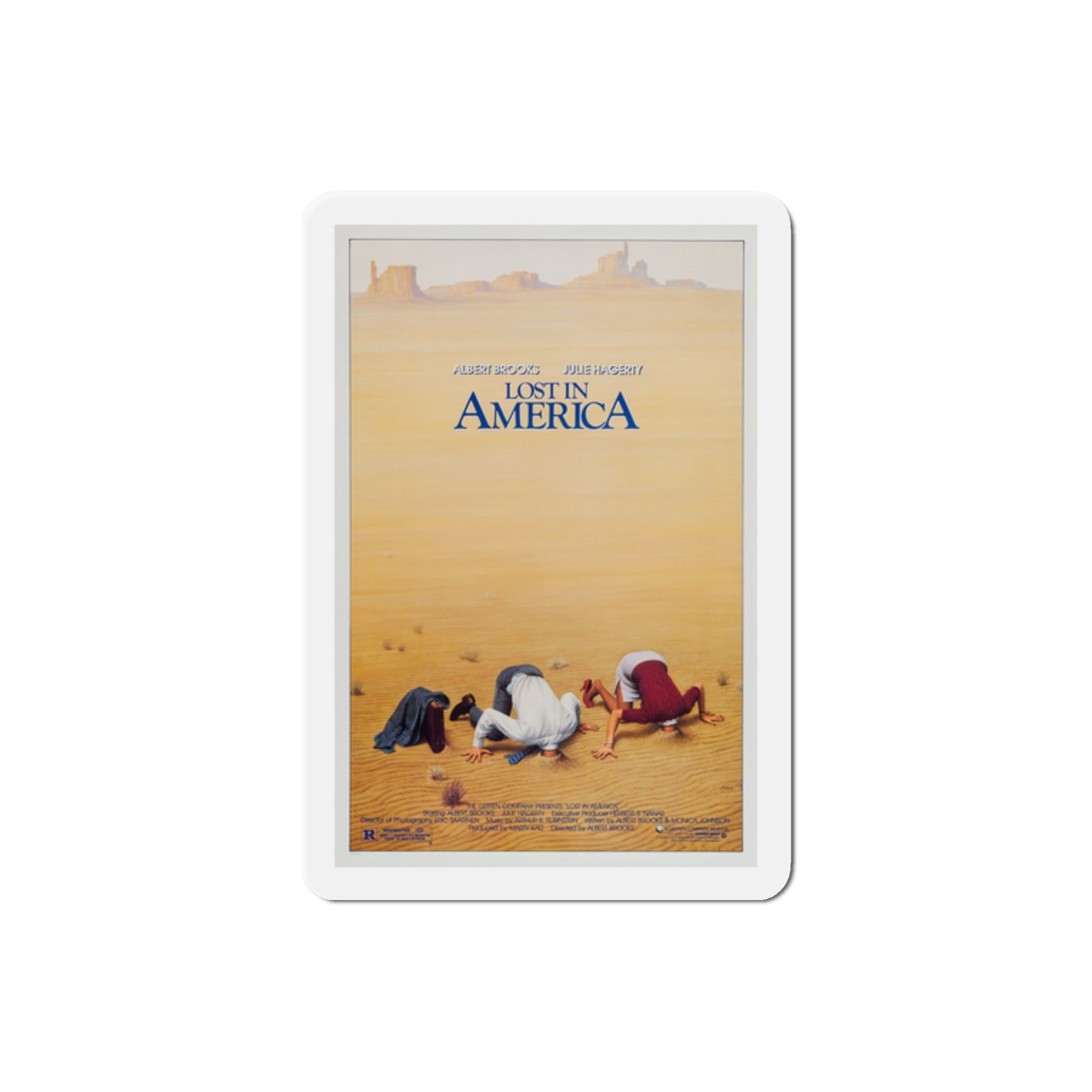 Lost in America 1985 Movie Poster Die-Cut Magnet-2" x 2"-The Sticker Space