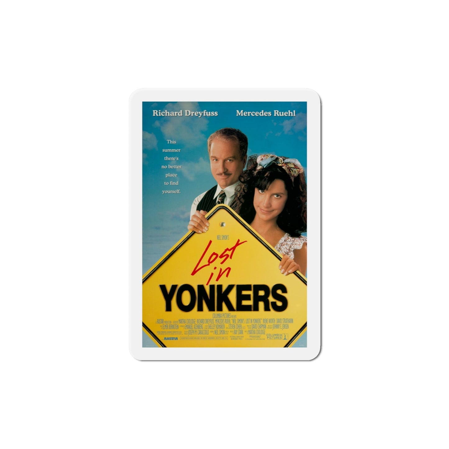 Lost in Yonkers 1993 Movie Poster Die-Cut Magnet-5" x 5"-The Sticker Space