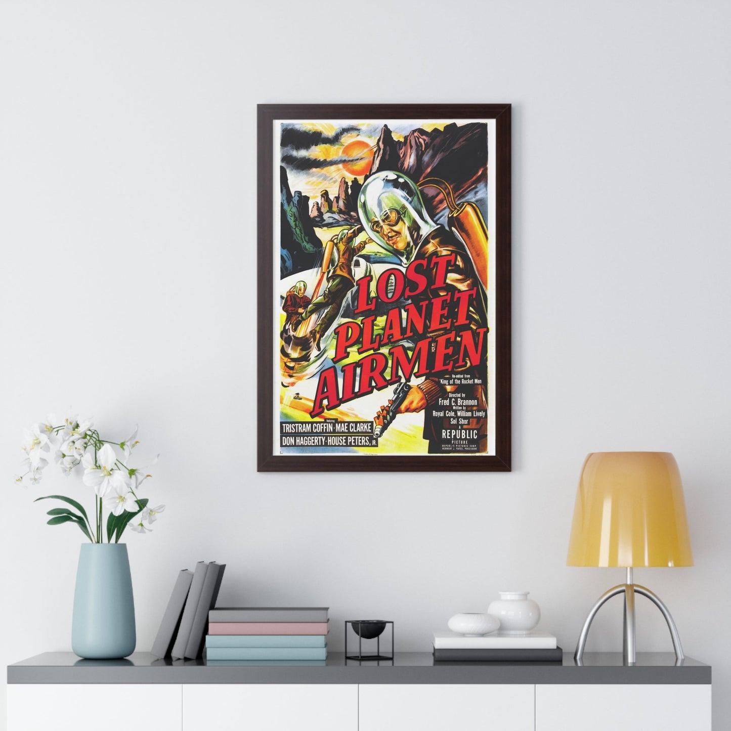 LOST PLANET AIRMEN 1951 - Framed Movie Poster-The Sticker Space