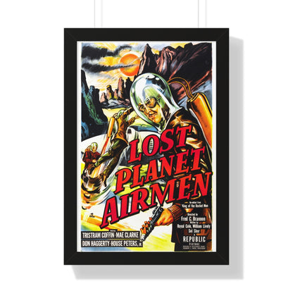 LOST PLANET AIRMEN 1951 - Framed Movie Poster-16″ x 24″-The Sticker Space