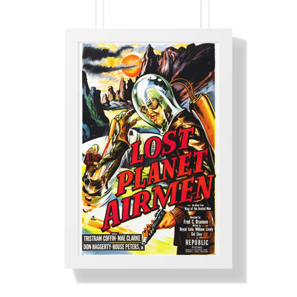 LOST PLANET AIRMEN 1951 - Framed Movie Poster-16″ x 24″-The Sticker Space