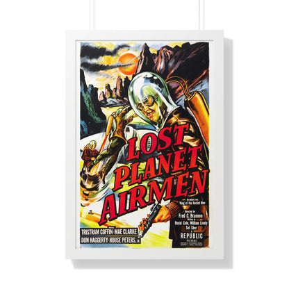 LOST PLANET AIRMEN 1951 - Framed Movie Poster-20" x 30"-The Sticker Space