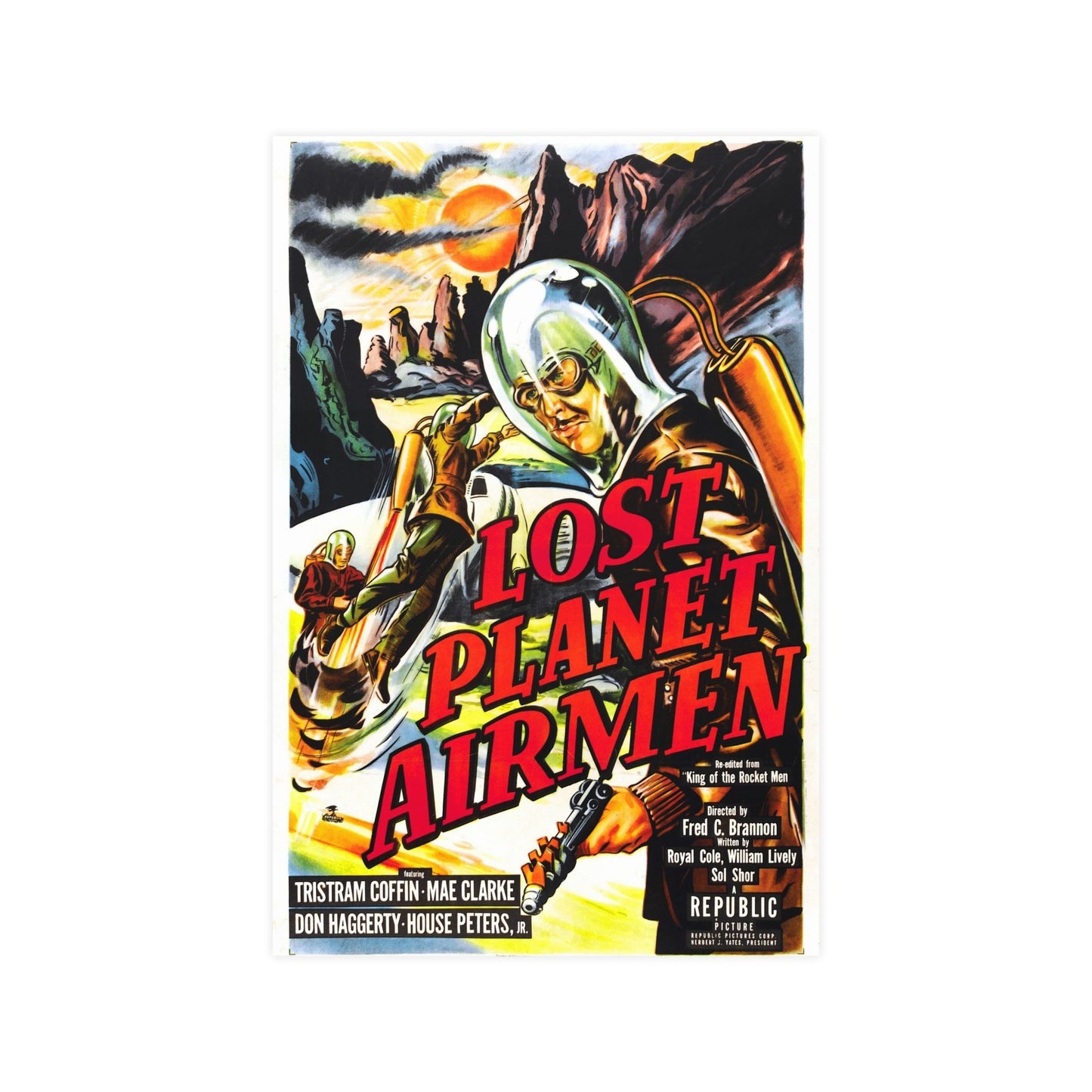 LOST PLANET AIRMEN 1951 - Paper Movie Poster-12″ x 18″ (Vertical)-The Sticker Space