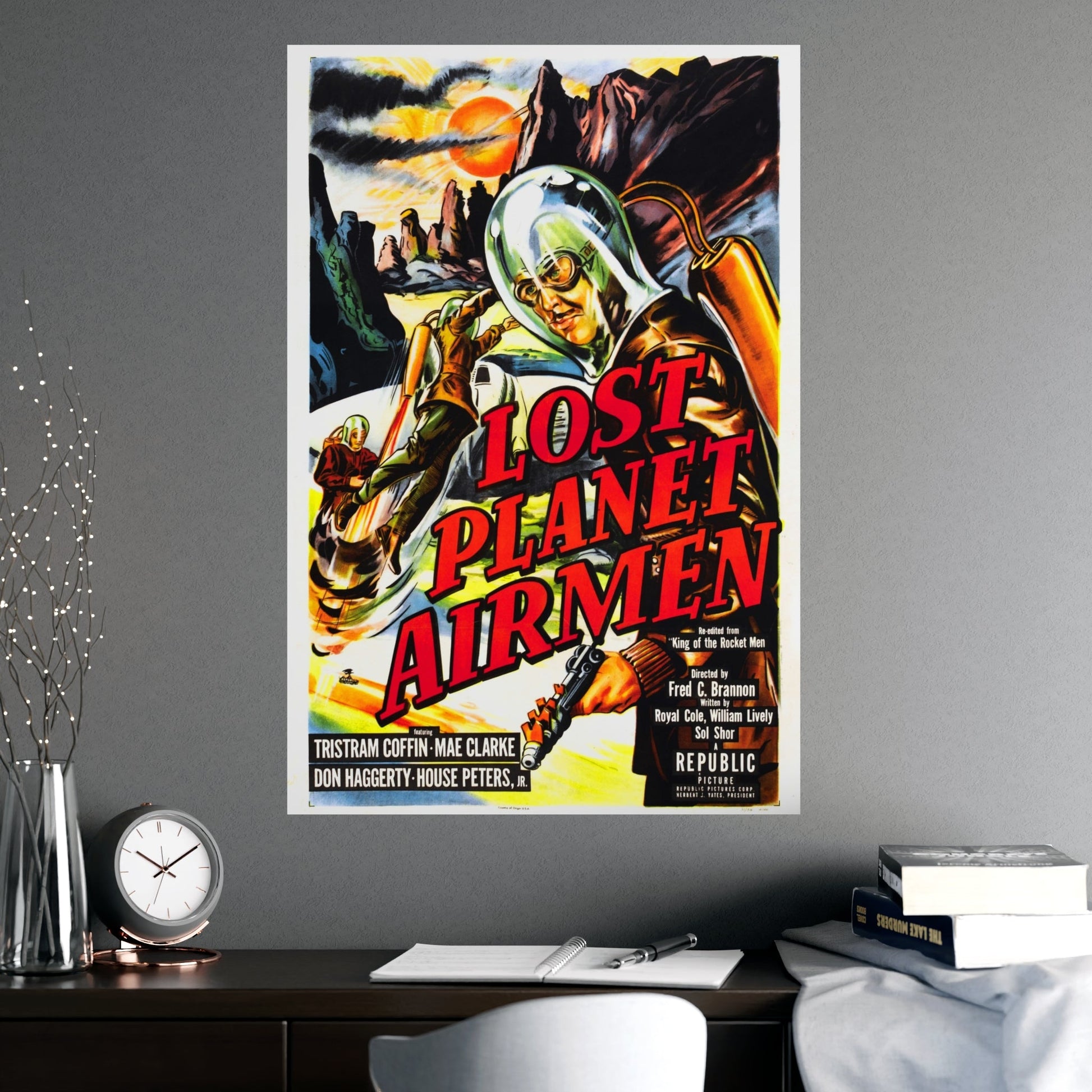 LOST PLANET AIRMEN 1951 - Paper Movie Poster-The Sticker Space