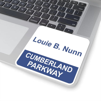 Louie B Nunn Cumberland Parkway (Kentucky) (Road Sign) STICKER Vinyl Kiss-Cut Decal - The Sticker Space