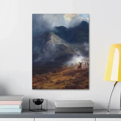 Louis Bosworth Hurt (1856-1929) After The Shower - A Highland Brae - Canvas Wall Art - The Sticker Space