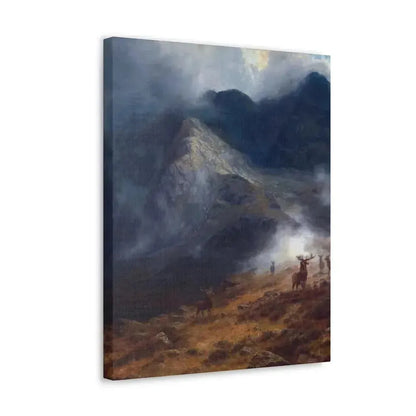 Louis Bosworth Hurt (1856-1929) After The Shower - A Highland Brae - Canvas Wall Art - The Sticker Space