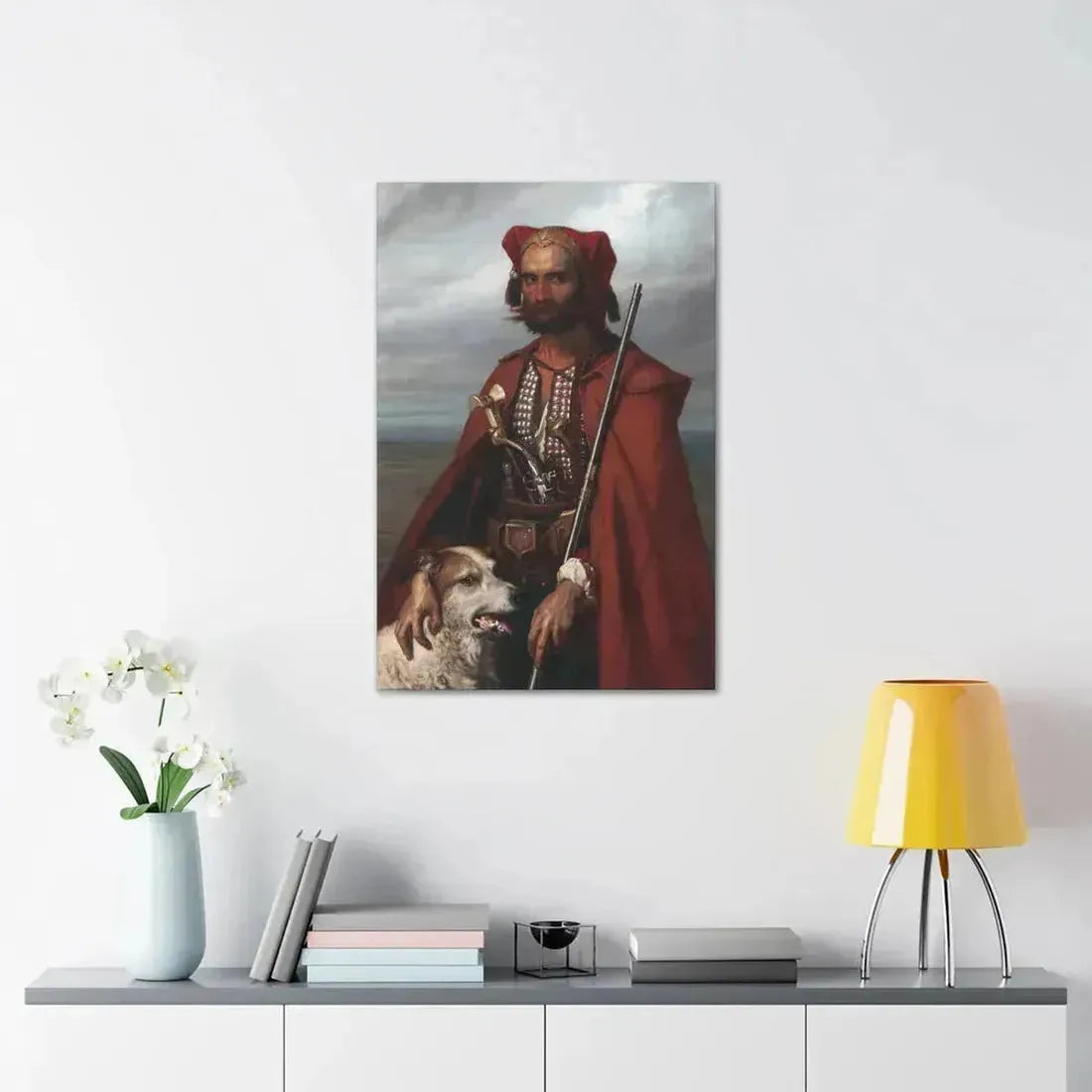 Louis Gallet (1810-1887) Sentinel, the Croat 1854 - Canvas Wall Art - The Sticker Space