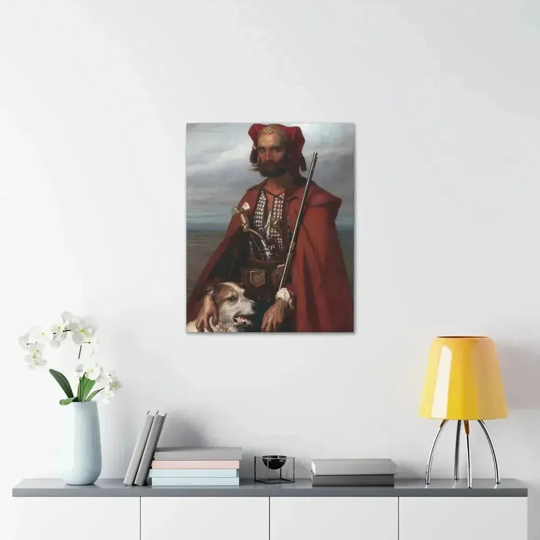 Louis Gallet (1810-1887) Sentinel, the Croat 1854 - Canvas Wall Art - The Sticker Space