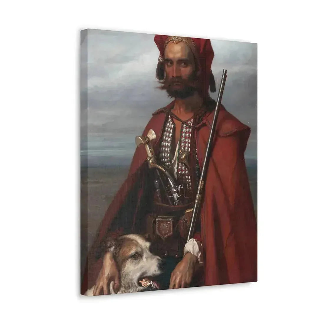 Louis Gallet (1810-1887) Sentinel, the Croat 1854 - Canvas Wall Art - The Sticker Space